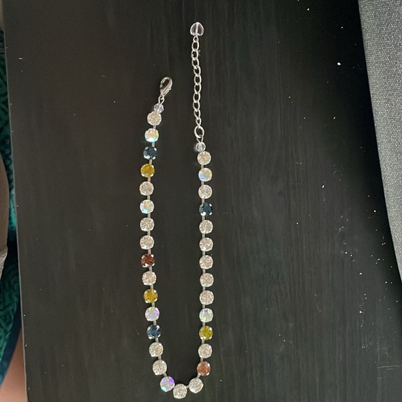 Sabika Fun Size Choker (diamond/navy/orange/yellow) - Picture 3 of 5